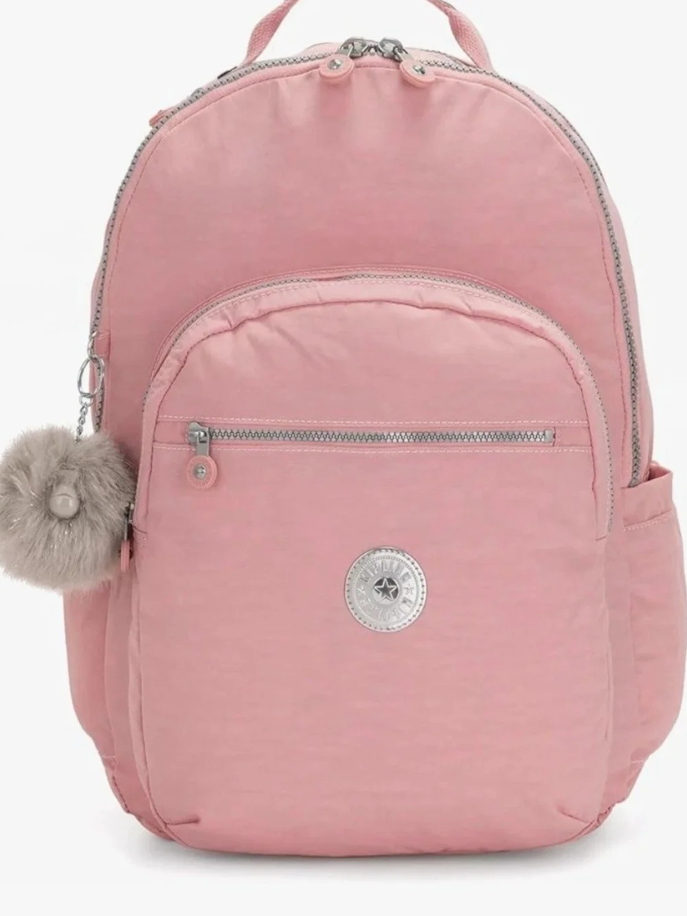 Kipling Pink Seoul IX Backpack w/ Anna  Monkey Charm NWT